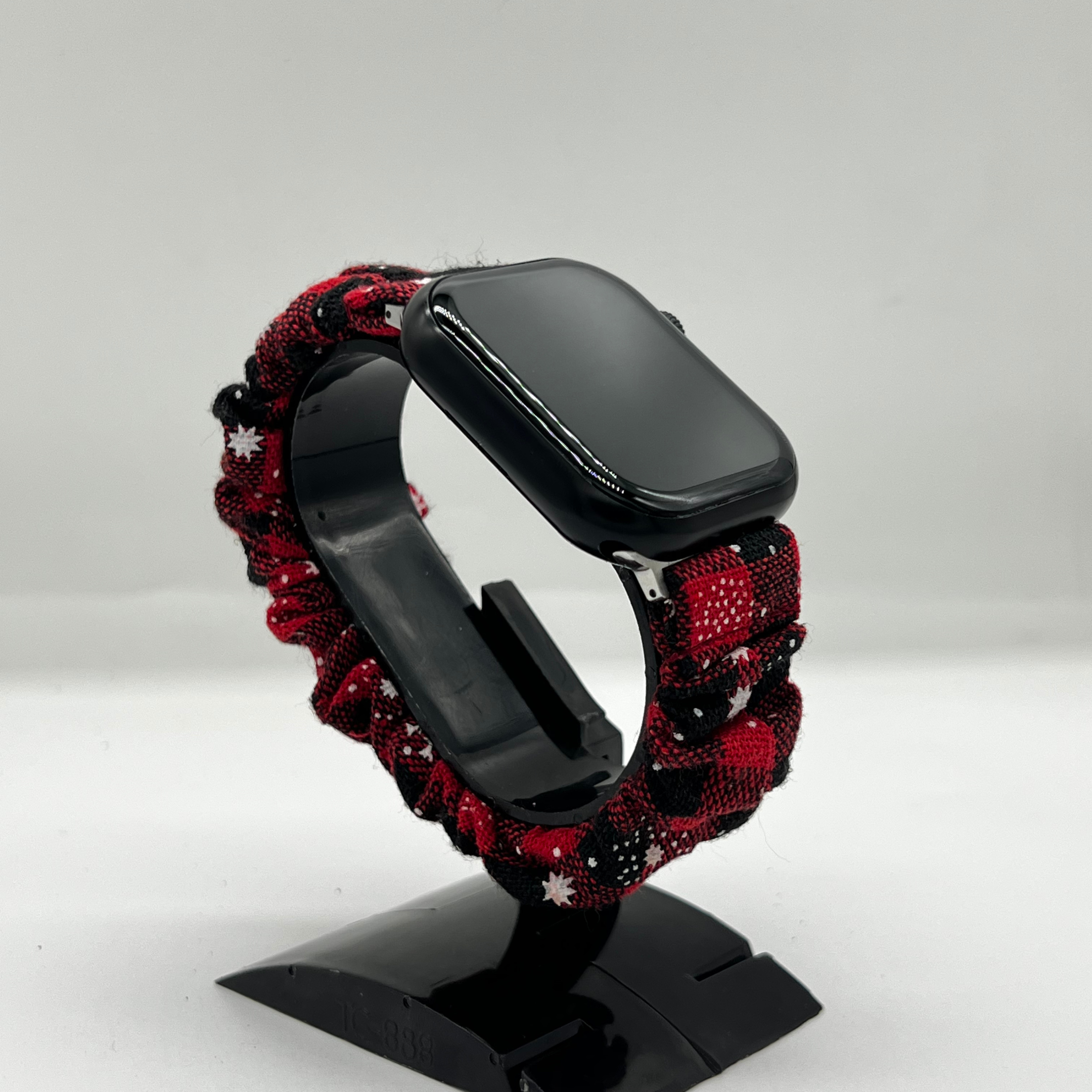 Plaid Scrunchie Apple Watch Band